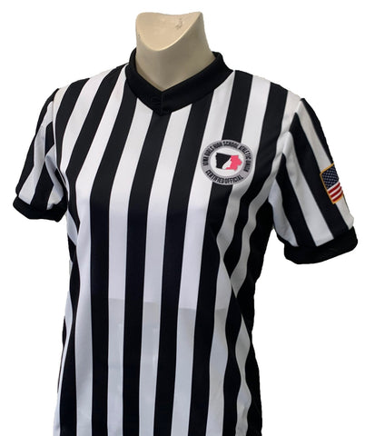USA212IGU-Smitty USA - Dye Sub IGHSAU Women’s Basketball V-Neck Shirt w/Side Panel