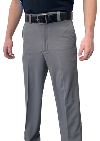 BBS357HG - "NEW" Men's Smitty "4-Way Stretch" FLAT FRONT COMBO PANTS with SLASH POCKETS "EXPANDER WAISTBAND"- Heather Grey