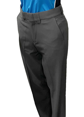 BBS360DG - "NEW" Women's Smitty "4-Way Stretch" FLAT FRONT COMBO PANTS with SLASH POCKETS "NON-EXPANDER"- Dark Grey (Charcoal)