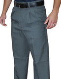 BBS375-Smitty Pleated Combo Pants with Expander Waist Band - Available in Heather, Charcoal Grey