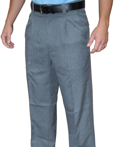BBS375-Smitty Pleated Combo Pants with Expander Waist Band - Available in Heather, Charcoal Grey
