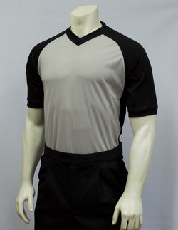 BKS207-Smitty Grey Performance Sleeve w/ Black Raglan Sleeve and Black Side Panel