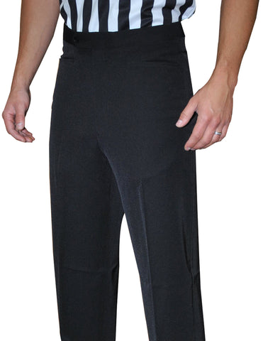 BKS280-Smitty Lightweight Black Flat Front Pants w/ Western Cut Pockets