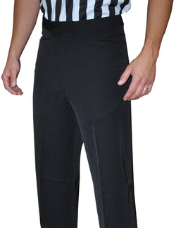 BKS290-Smitty Lightweight Tapered Black Flat Front Pants w/ Western Cut Pockets