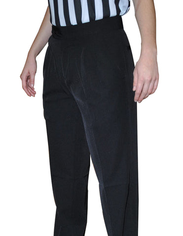 BKS272-Smitty Women's 100% Polyester Pleated Pants w/ Slash Pockets