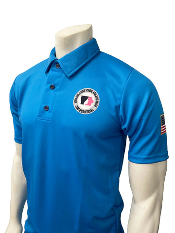 USA400IGU-BB - Smitty "Made in USA" - IGHSAU Men's Short Sleeve "BRIGHT BLUE" Volleyball Shirt