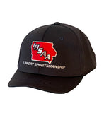 IA304 - IHSAA-Smitty - 4 Stitch Flex Fit Umpire Hat - Available in Black and Navy