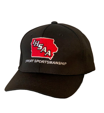 IA306 - IHSAA-Smitty - 6 Stitch Flex Fit Umpire Hat - Available in Black and Navy