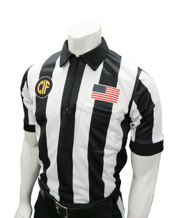 USA109CA-607 - Smitty "Made in USA" - Body Flex Football Short Sleeve Shirt w/ Flag over Pocket