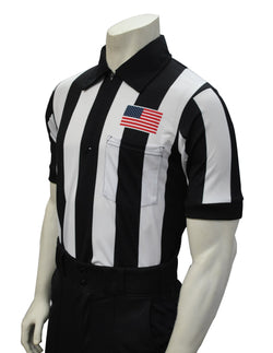 USA109-607 - Smitty USA - "Body Flex" Dye Sub Football Short Sleeve Shirt w/ Flag Over Pocket