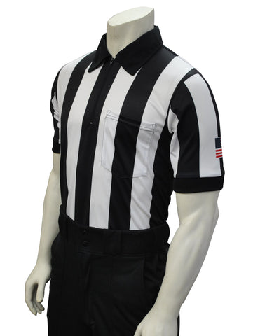USA137- Smitty USA - Dye Sub Football Short Sleeve Shirt w/ Flag on Sleeve