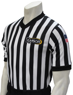 USA200LA-607- Smitty USA - "Body Flex" Dye Sub Louisiana Basketball/Wrestling V-Neck Shirt