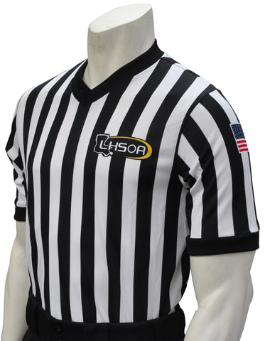 USA200LA-607- Smitty USA - "Body Flex" Dye Sub Louisiana Basketball/Wrestling V-Neck Shirt