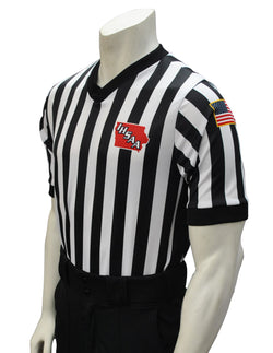 USA201-607IA- Smitty USA - Dye Sub Body Flex Iowa Basketball V-Neck Shirt w/ Side Panel