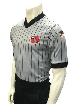 USA205IA- Smitty USA - Dye Sub Iowa Grey Wrestling V-Neck