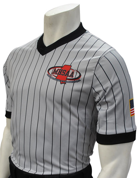 USA285MS-607-Dye Sub Body Flex Mississippi Wrestling V-Neck Shirt