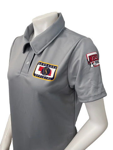 USA402NE-NHS - Smitty "Made in USA" - Volleyball Women's GREY Short Sleeve Shirt