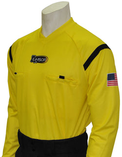 USA901LA YW- Dye Sub Louisiana Yellow Soccer Long Sleeve Shirt